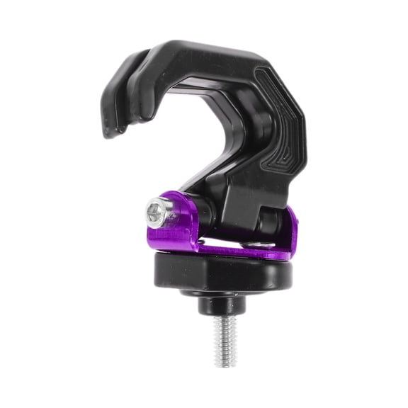 Adjustable Motorcycle Hanging Hook Horn-type Double Hook Motorcycle Helmet Luggage Bag Holder Hanger for Scooters Bicycles Black Purple 1 Pc 65mm