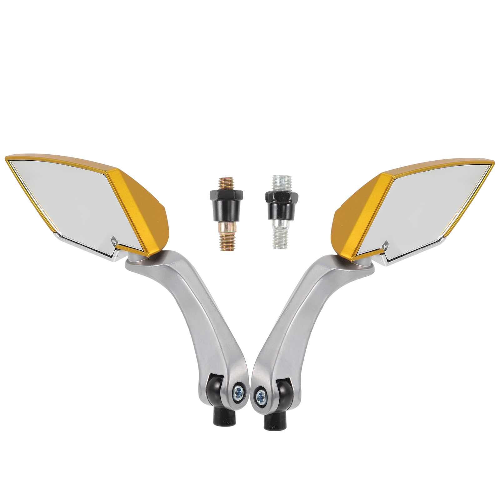 NIAIZEK Universal Motorcycle Rearview Mirrors with ABS Aluminum Frame Adjustable Clear Angle Side Mirrors