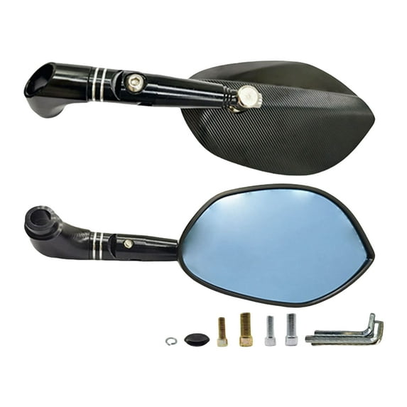 Motorcycle Handlebar Maple Rearview Mirrors Adjustable Designs Bike Mirror for Enhances Riding Safety & Styles
