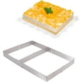 thumbnail image 1 of Adjustable Mousse Ring For Baking Stainless Steel Rectangle Shaped Cake Mold Different Size Cookie Cutter 10-20 Inch - Send Goods From Local Warehous, 1 of 5