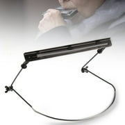 Adjustable Mouth Organ Stand Harmonica Harp Rack Metal 10 Holes Black Harmonica Neck Holder