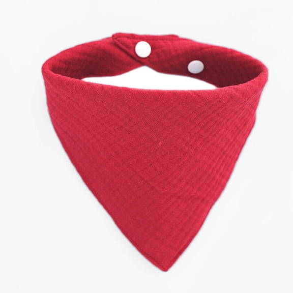 Adjustable Muslin Baby Bibs, Soft Cotton Triangular Baby Bandana Drool Bibs for Unisex Boys Girls, Baby Essentials for Teething Drooling