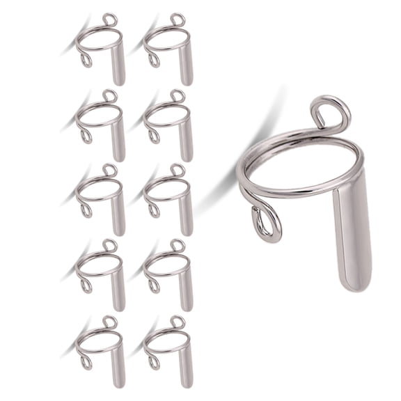 Adjustable Nail Rings Set (No Glues),Detachable Reusable Fingernail Rings Set