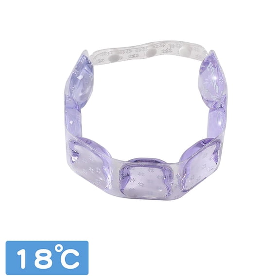 Adjustable Neck Cooling Ring Portable Reusable Cold Release Neck Wrap For Sports Outdoor Workout Travel Summer Heat Relief Multi-Snap Strap