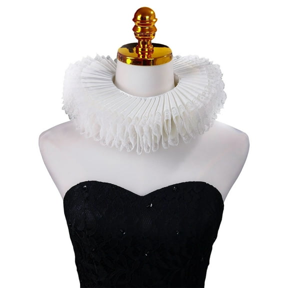 Adjustable Neck Ruff Elegant Elizabethan Collar Renaissances Cosplay Collar for Historical Themed Event