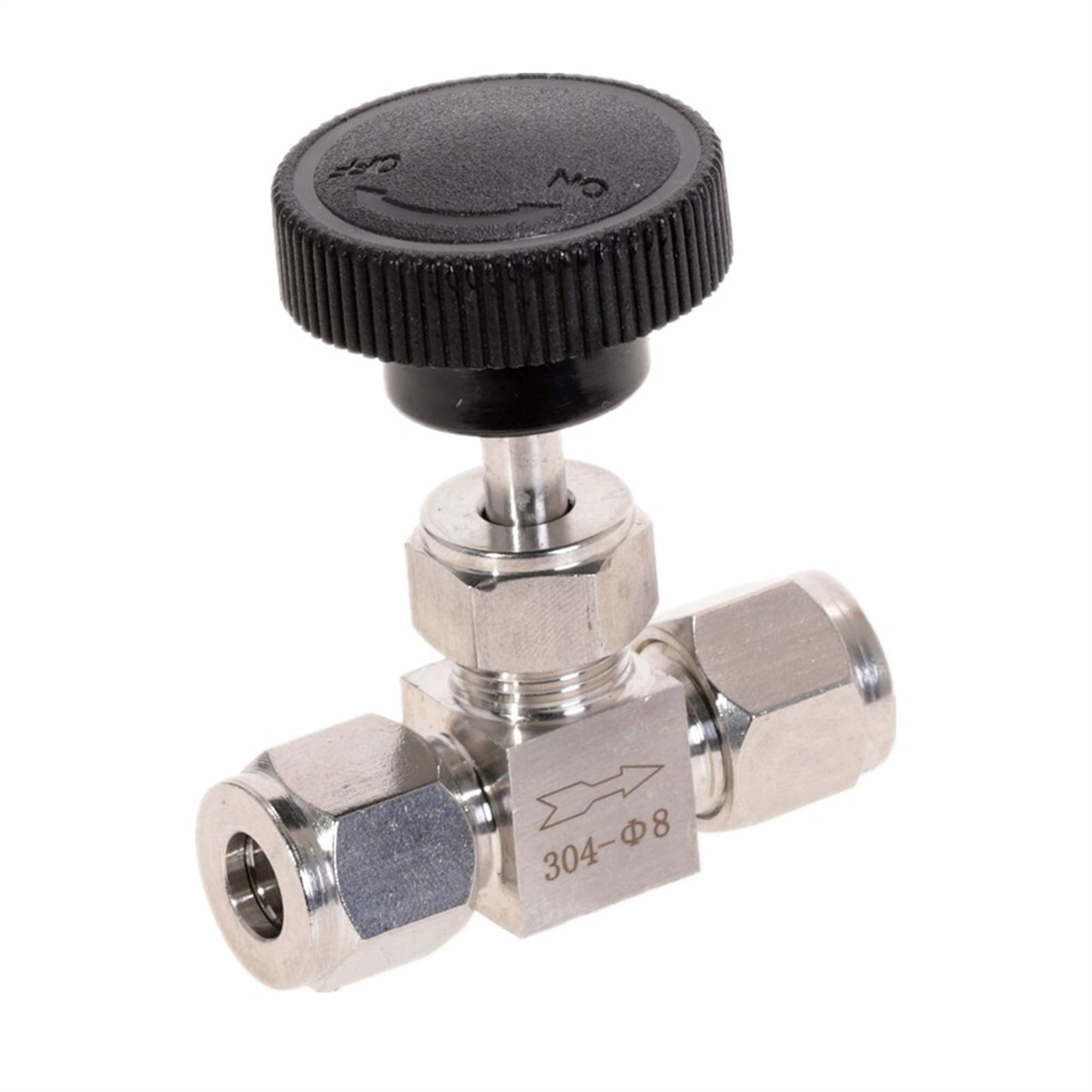Adjustable Needle Valve,OD 3 4 6 8 10 12mm Tube,Stainless Steel 304 ...