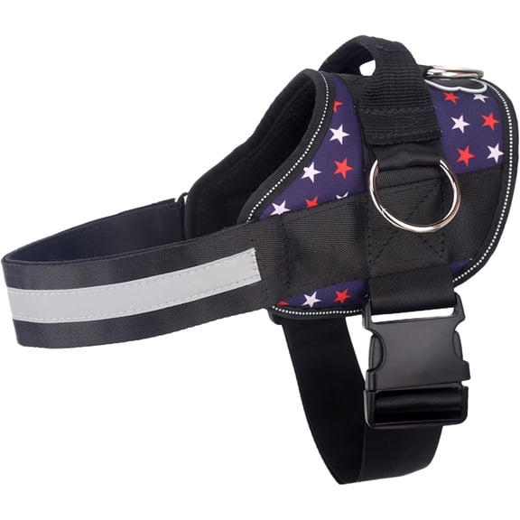 Adjustable No-Pull Dog Harness with 3 Leash Attachment Rings, Training Vest for Small Medium Large Dogs in Red, Extra Large Size