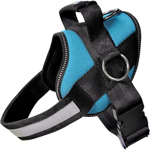 Adjustable No-Pull Dog Harness with 3 Leash Attachment Rings, Training Vest for Small Medium Large Dogs in Red, Extra Large Size