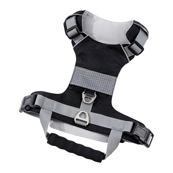 Chest Strap Harness with Padded Chest Reflective Vest for Small Medium Large - Adjustable No Pull Design for Walking Training and Control