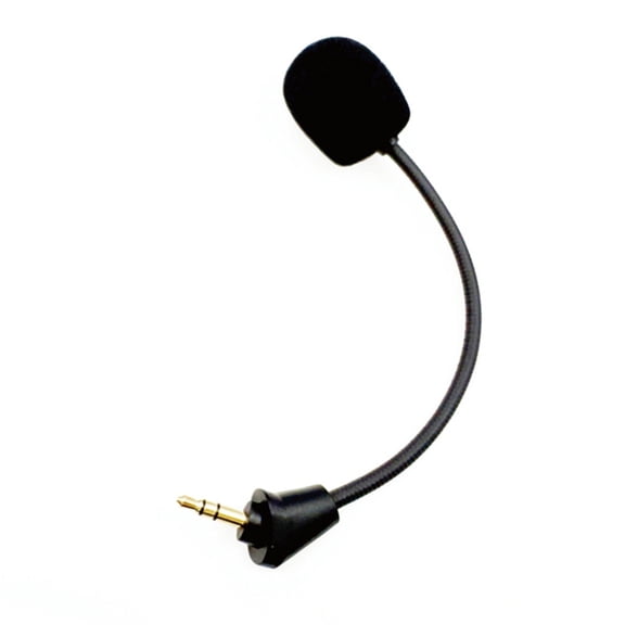 Adjustable Noise Canceling Microphone For Cloud Headsets, High Sensitivity Boom Mic With Foam Windscreen