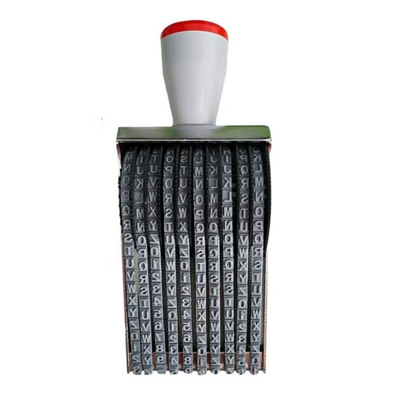 Adjustable Number Letter Roller Stamp Rotating Rubber Stamp Business Stamp