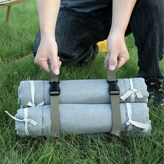 Adjustable Nylon Camping Strap Heavy Duty Outdoor Gear Tie Down Straps for Travel Hiking Storage Secure Binding Reusable Durable Multi-Purpose Packing Straps with Buckle
