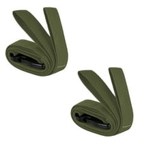 Adjustable Nylon Camping Straps | 2-Pack | 53" x 0.9" | Multi-Purpose Outdoor Gear Storage | Black/Gray/Army Green | Travel & Hiking Accessories | Durable & Reusable Binding Straps