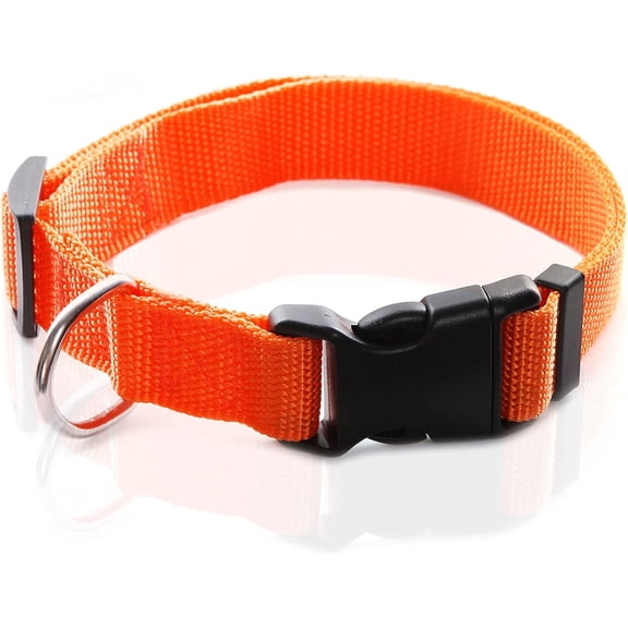 Adjustable Nylon Dog Collar, pet Collar 1 Inch 3/4 Inch 5/8 Inch Wide, for Large Medium Small Dogs