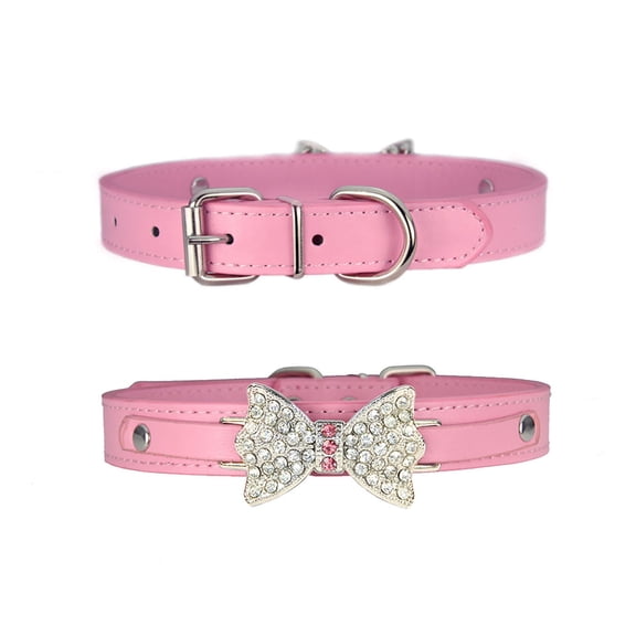 Adjustable Nylon Pet Collar with Metal Chain for Dogs and Cats Secure Comfortable Leash Training