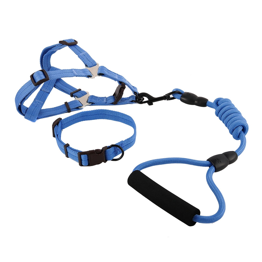 Adjustable Nylon Pet Dog Harness Collar Leash Rope Set for Small Medium Large Dog
