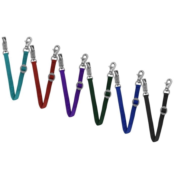 Adjustable Nylon Trailer Tie with Quick Release Panic Snap & Bull Snap