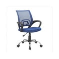 thumbnail image 1 of Ivana Blue Ergonomic Mesh Office Chair – Adjustable Swivel Task Chair, 1 of 11
