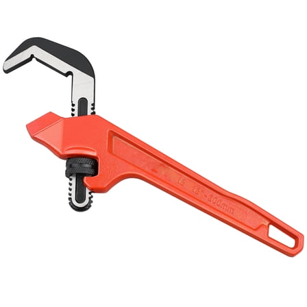 Adjustable Offset Hex Wrench, 12 Inch, Red, Cast Iron