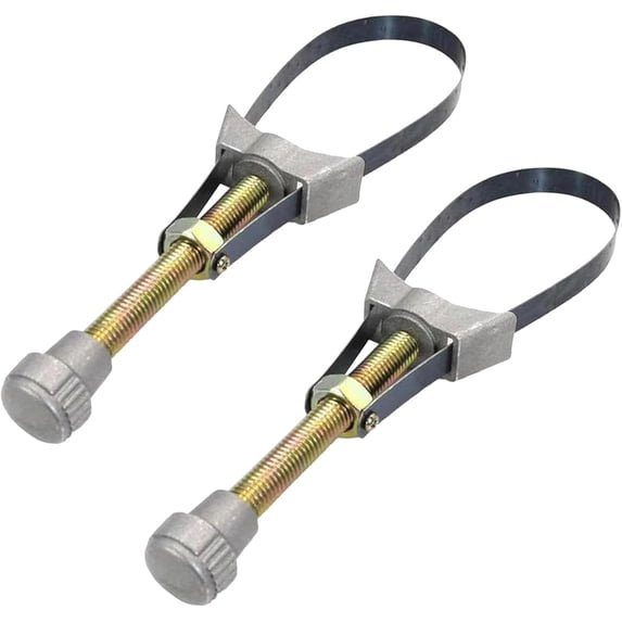 Adjustable Oil Filter Strap Wrench – Heavy Duty Removal Tool for Car, Truck, Motorcycle Filters, Universal  (2pc-L)