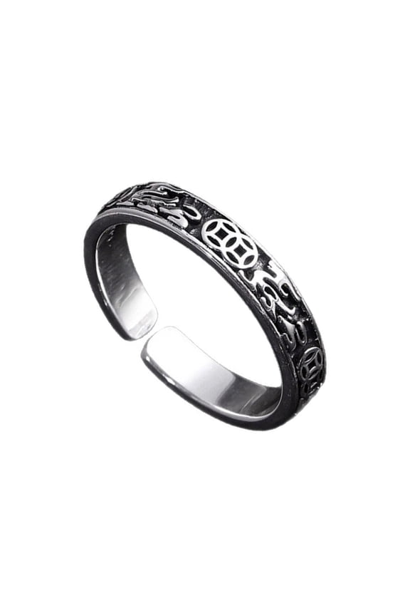 Adjustable Open Copper Rings for Him Representing Good Luck and Prosperity