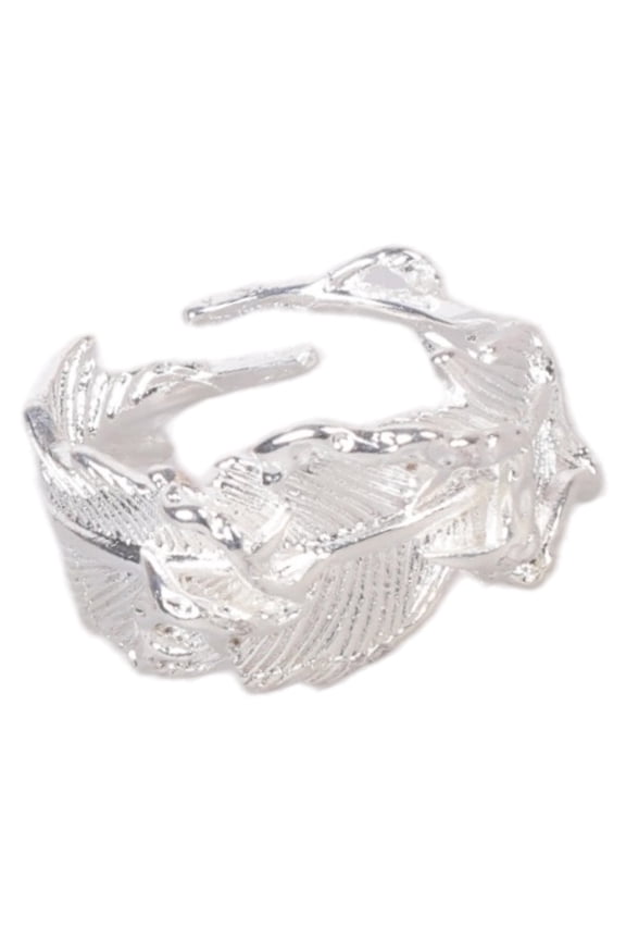 Adjustable Open Feathered Thorn Rings Elegant Designs Hypoallergenically Alloy Jewelry Finger Accessories Gift for Women