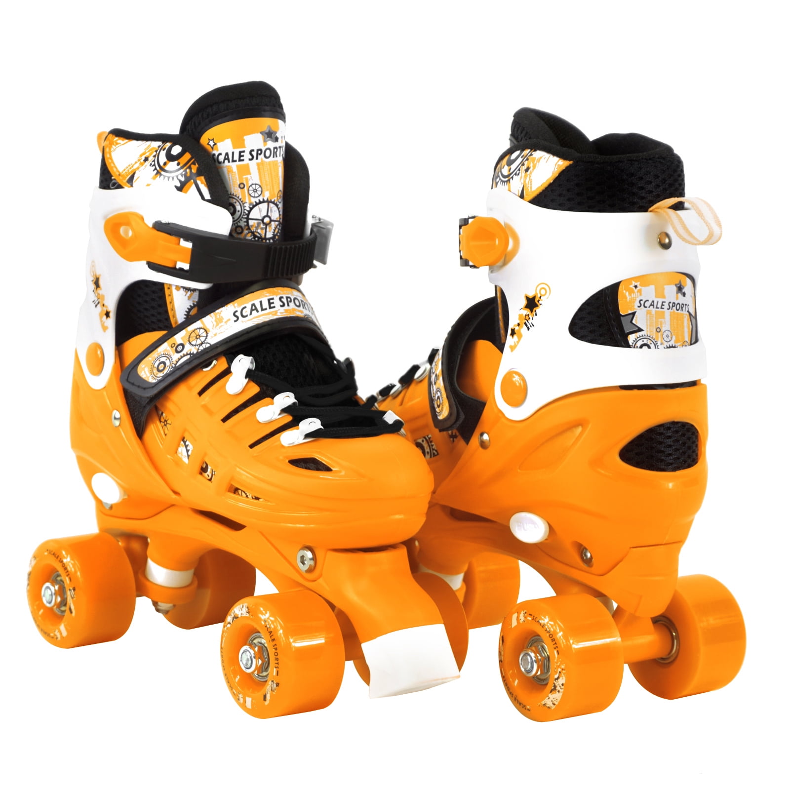 ROLLERS QUAD RETRO ROSE-ORANGE - 33 AU 40 