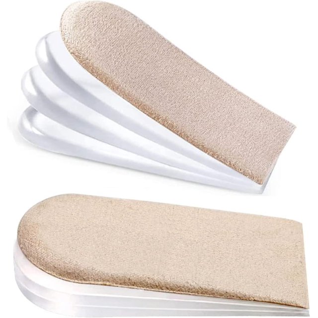 Adjustable Orthopedic Heel Lift Inserts, 1/4" to 1" Gel Shoe Heels