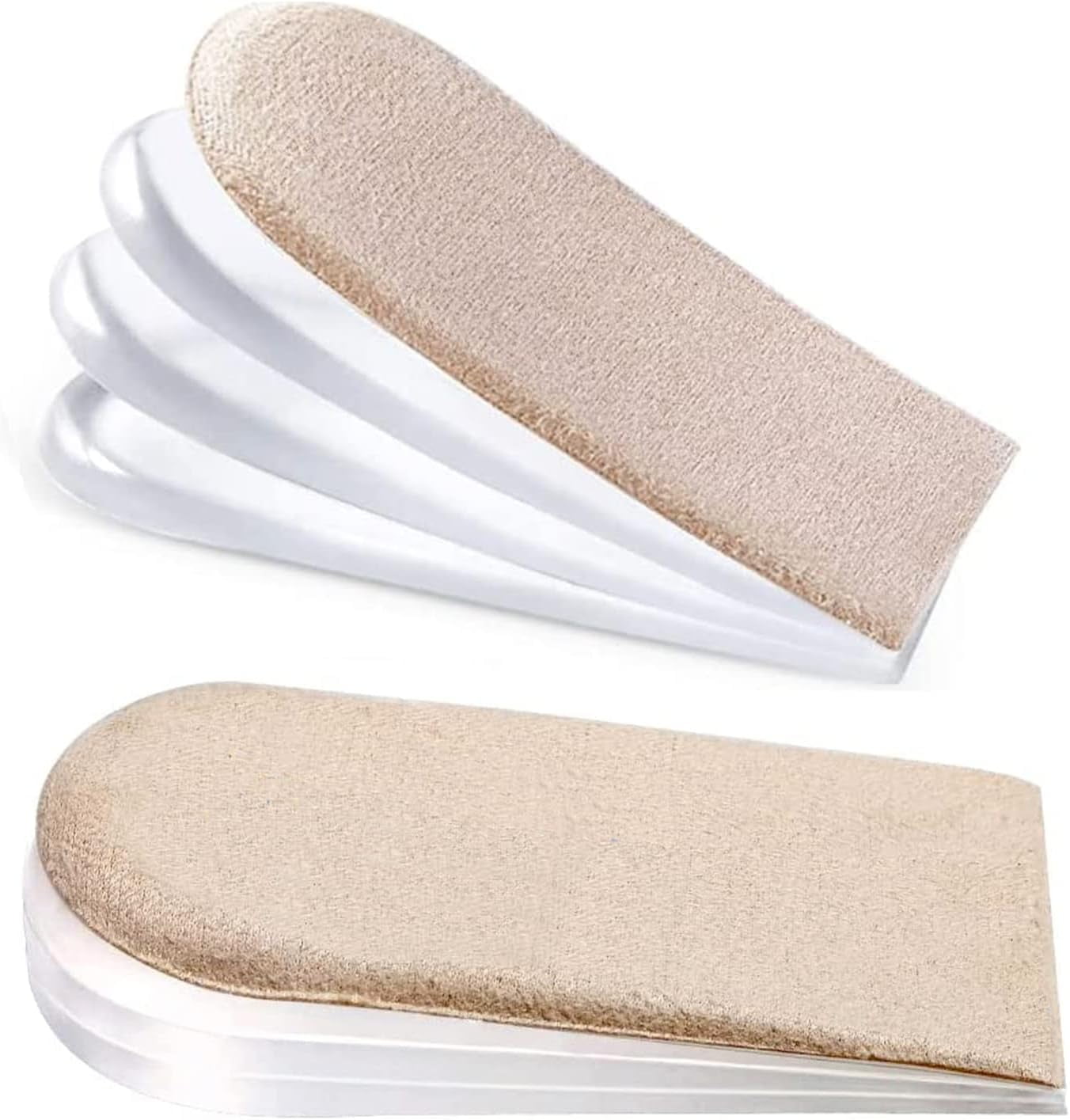 Adjustable Orthopedic Heel Lift Inserts, 1/4" to 1" Gel Shoe Heels