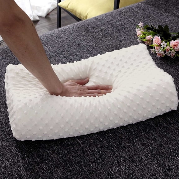 Adjustable Orthopedic Pillow, Memory Foam Pillow with Ventilation Holes, Medium Firm Support for Adults, 1 Count