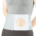 Adjustable Ostomy Hernia Belt (Hole 3.14") Unisex Stoma Support with