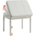 thumbnail image 1 of Adjustable Ottoman Pouf, 4 Height Position & 60 Degree Tilt Angle Adjustment Footrest Ottomans Footrest Foot Stools Pouffe Footstool for Under Desk for Living Room Home(Beige), 1 of 6