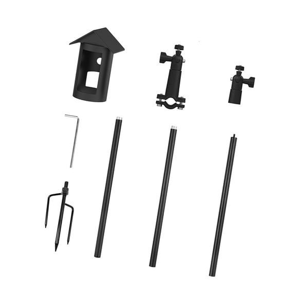 Adjustable Outdoor Security Camera Ground Stake Mount Holder For Video Monitoring Equipment Adjustable Angled
