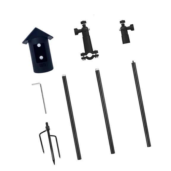 Adjustable Outdoor Security Camera Ground Stake Mount Weatherproof Metal Bracket