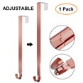 thumbnail image 1 of Adjustable Over Door Wreath Hanger for Front Door, 15.3"-25.5" Length Door Hanger for Large Wreath, Copper, 1 of 6