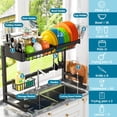 thumbnail image 1 of Adjustable Over Sink Dish Drying Rack 24.5-35.5 Inches Expandable Stainless Steel Kitchen Organizer, 1 of 3