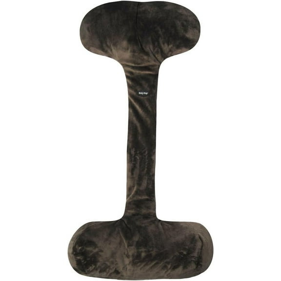 Adjustable Over-The-seat Pillow with Buckwheat Hull Filler by VisionX Products for Recliner, Sofa, Couch Neck Pillow (Classic (26"), Brown)