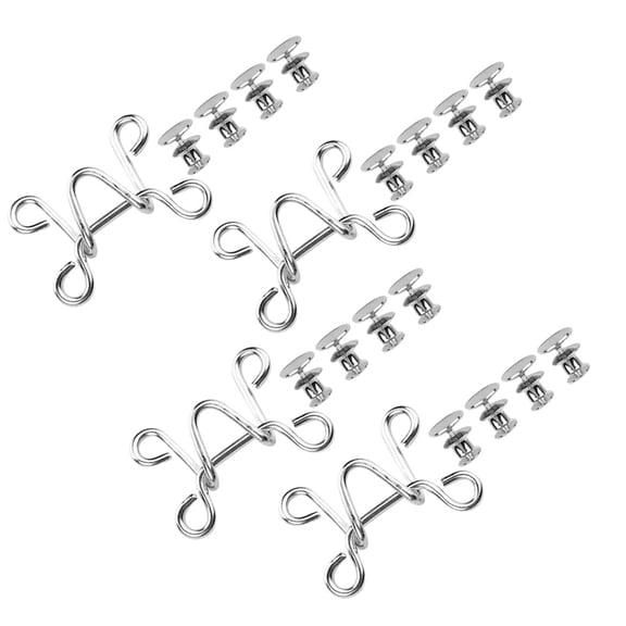 Adjustable Overall Reduce Waist Buttons Detachable Buckles- Sew Buttons for Pants 4Sets