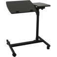 thumbnail image 1 of FCH Adjustable Laptop Stand with Tilting Function Rolling Lap Desk Cart Mobile Computer Table,Black, 1 of 8