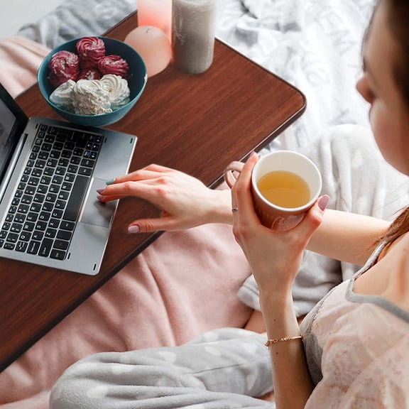 Adjustable Overbed Table With Wheels - Hospital & Home Use