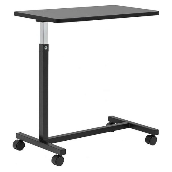 Adjustable Overbed Table on Wheels Height Adjustable from 30 to 42 H-Base Rolling Bedside Table for Home, Hospital & Nursing Use