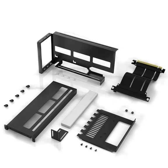 Adjustable PCIE 4.0 GPU Graphics Card Holder 5V ARGB Vertical Mount Bracket Perfect for Big Graphics Cards Desktop PCs