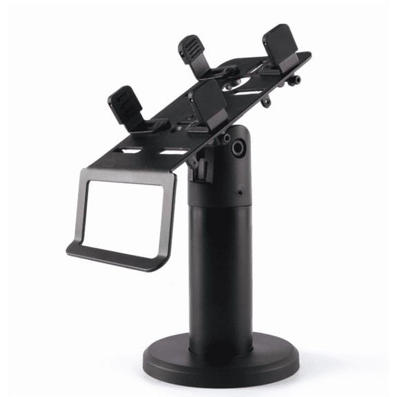 Adjustable POS Mount Credit Card Machine Holder with Cable Management Rotatable Terminal Stand for Retail Store Countertop(x)
