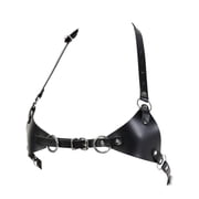 Adjustable PU Leather Balconette Bra Removable Straps for Special Occasion