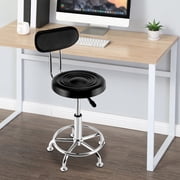 Adjustable PU Swivel Chair with Backrest & Foot Rest   High Stability, 100kg Load Capacity, Ideal for Bars, Offices, and Homes