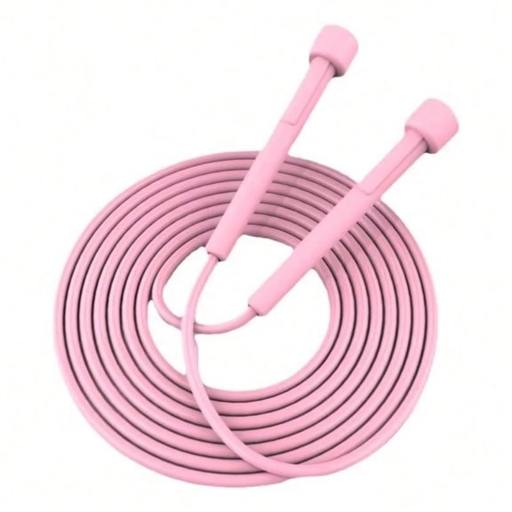Adjustable PVC Jump Rope (Model FT-160) - Lightweight Unisex Skipping Rope for Aerobic Fitness, Gym & Competition, Pink