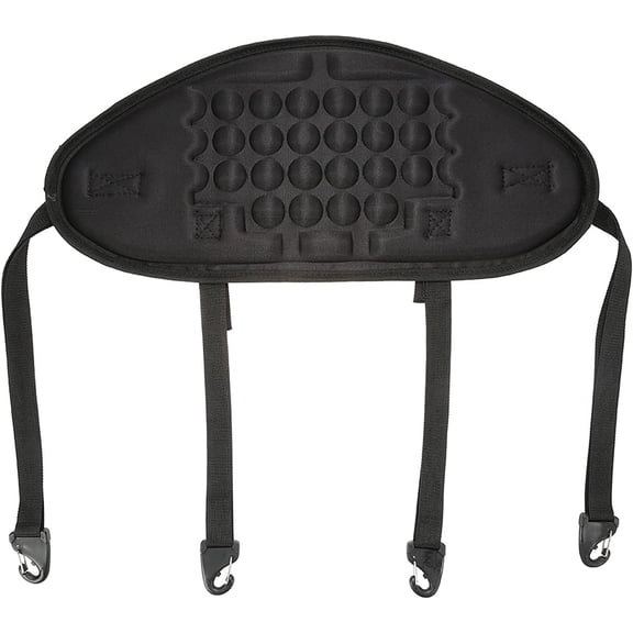 Adjustable Padded Kayak Backrest Cushion, Non-Slip Water Resistant EVA Support Pad, Quick Install Canoe Seat Back Pad For Sit-On-Top Boating