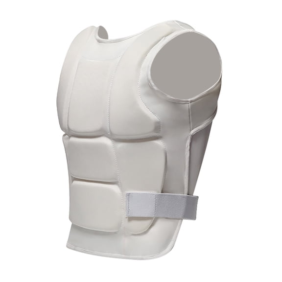 Adjustable Padded Martial Arts Chest Guard, Karate Taekwondo Sparring Body Protector for Boxing, Muay Thai & MMA Training