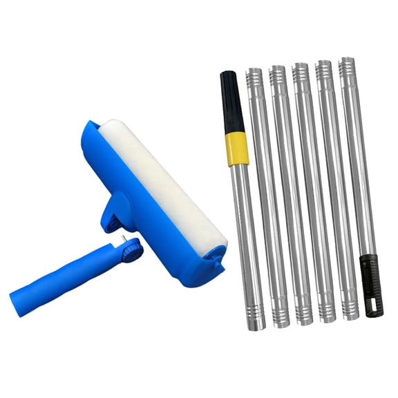 Adjustable Paint Roller with Splash Guard, Lightweight Design for Indoor/Outdoor Ceiling & Wall Projects