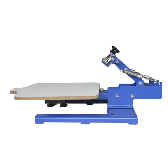 Adjustable Pallet Incline 30 Degree Tiltable 1 Color Screen Press Print Machine (Item#219004)